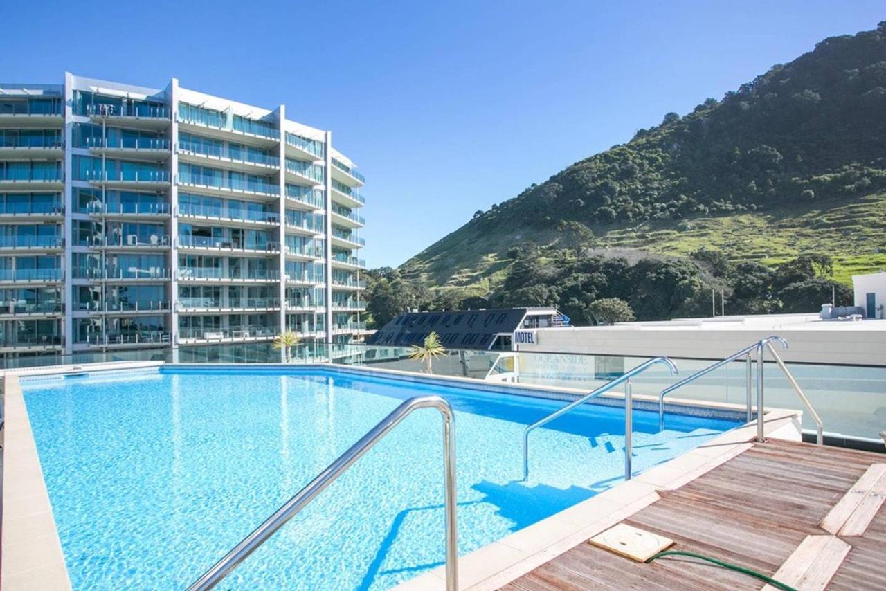 Luxury Ocean & Harbour Views - Heated Pool, Main Beach & Gym Mount Maunganui Exteriör bild